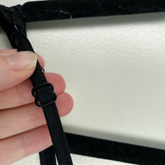 Vintage Y2K No Boundaries Lace Trim Cami padded black whimsygoth fairygrunge M - Picture 11 of 12